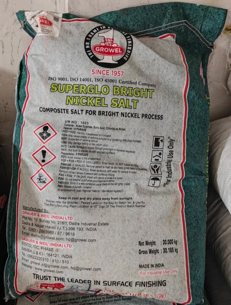 SUPERGLO BRIGHT NICKEL SALT (30KG)